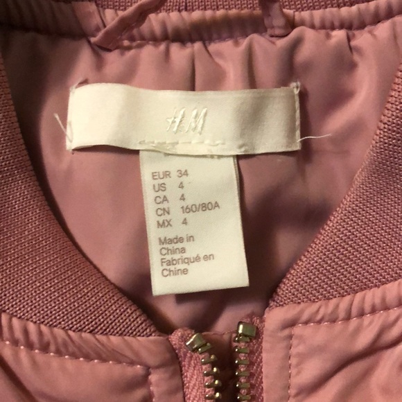Rose Pink Bomber Jacket - Picture 2 of 4